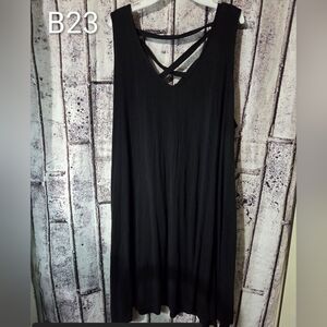 Maurices Black Crisscross Midi Dress